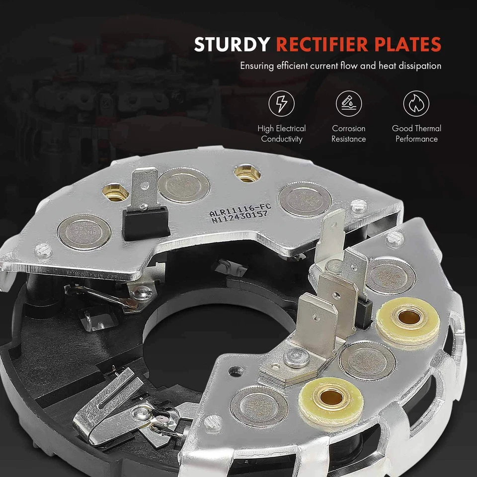 Diodo rectificador alternador con trío para VW Jetta 1981-1985 Golf 1985 Rabbit Audi Foto 4 de 4