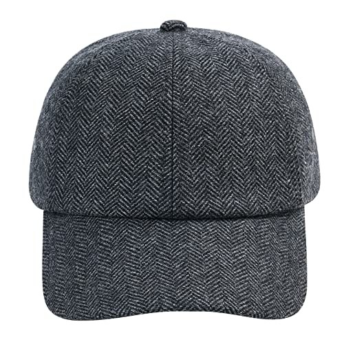 BOTVELA Cappello da Uomo Newsboy Piatto 100% Cotone Gatsby Ivy Golf Cabbie Hat, Borgogna, 7.625