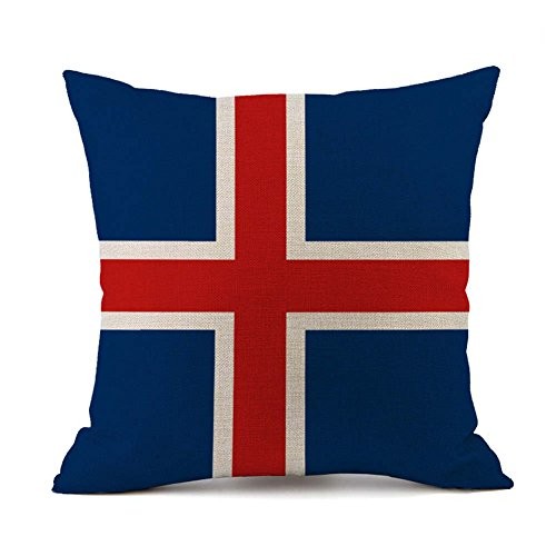 Sports Fans Bedroom Decorative Pillow Case Cushion Cover Pattern022-Iceland - Picture 2 of 2