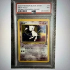 Pokemon OBO 2000 Promo Black Star League #9 Mew-Holo Swirl PSA 7