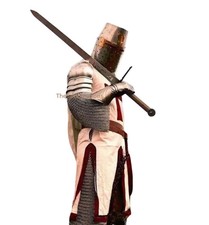 Medieval Knight Full Body Armor With Royal Shrug ,Royal Templar Halloween Suit