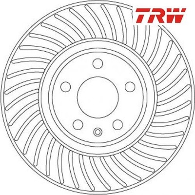 2pcs Brake Disc TRW DF6950S for Audi A4 Avant A4 Q5 A5 A6