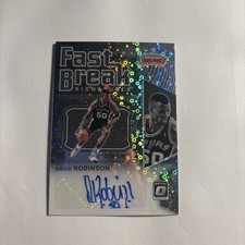 Panini 2021-22 Donruss Optic Fast Break Autograph David Robinson Fb-drb Spurs Panini 2021-22 Donruss Optic Fast Break Autograph David Robinson Fb-drb Spurs