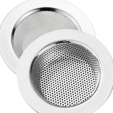 LASSHSWA 2 Pcs Kitchen Sink Strainer Stainless Steel, Mesh and Silver 