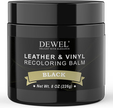Leather Recoloring Balm, Black Leather Color Restorer for Scratched and Faded, L