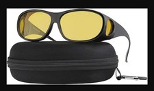 Night Driving Glasses Anti Glare Polarized Night Vision Yellow Tint Night Drivin