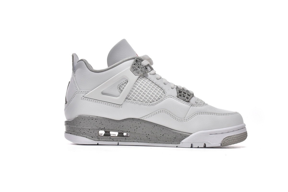 Size 9.5 - Jordan 4 Retro Mid White Oreo for sale online | eBay