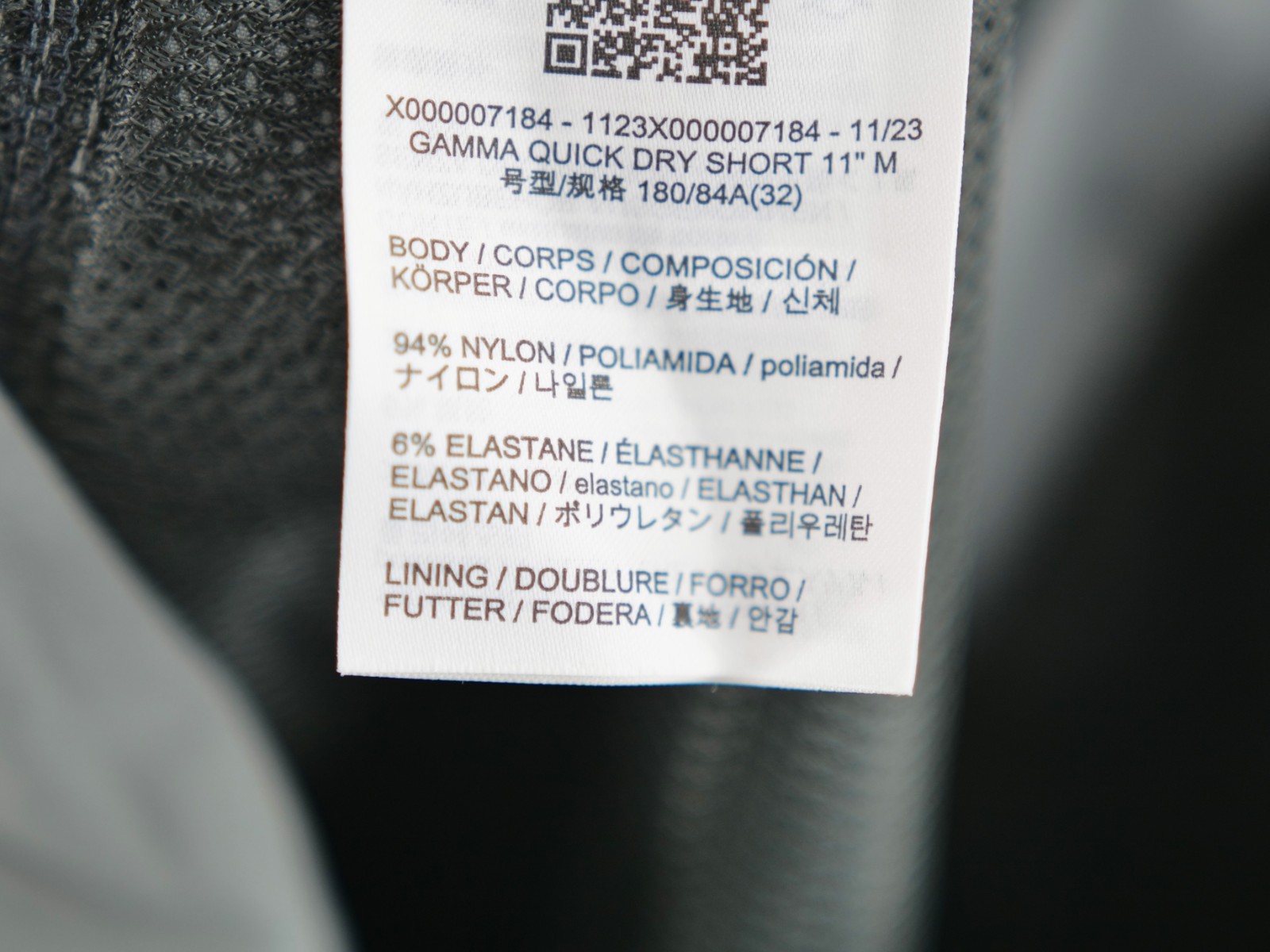 Arc’teryx Lefroy Short Men hiking Gray belt shorts quick dry lightweight 32 thumbnail 11