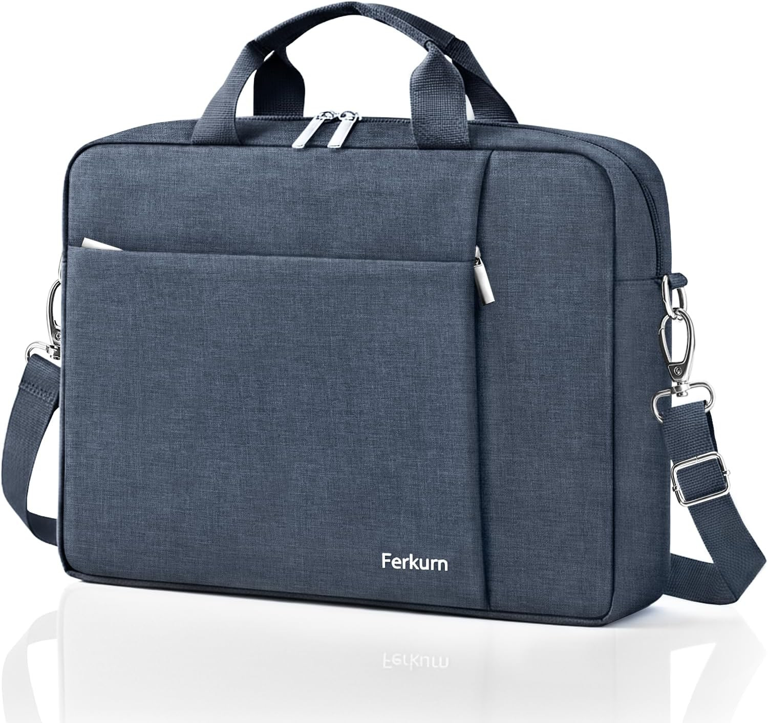 17-18 Inch Laptop Bag for HP, Dell, LG, Lenovo - Grey Briefcase Messenger