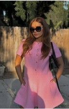ZARA SS24 SHORT STRUCTURED DRESS S,M Pink ZW COLLECTION 3292/413 NWT