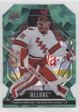 2022-23 Upper Deck Allure Green Rainbow Die-Cut 19/99 Frederik Andersen #65 18ua