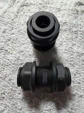 2 Parker Legris 3116 60 00 3/8" Push Connect Bulkhead Union Fittings NOS