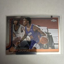 Topps 2025-26 Chrome Rasheer Fleming #281 Phoenix Suns Rookie Card NBA 🔥