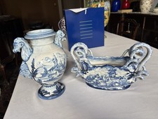 Raro Set 2 Pz. Centrotavola e Anfora con Manici Zoomorfi - M.G.A