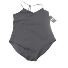 Under Armour Motion Leotard Girls XL Black Strap Sleeve Shelf Bra MSRP 50