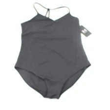 Under Armour Motion Leotard Girls XL Black Strap Sleeve Shelf Bra MSRP $50