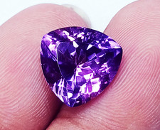 Natural Purple Tanzanite 6.40 Ct Trillion Prince Cut Loose Gemstone Certified