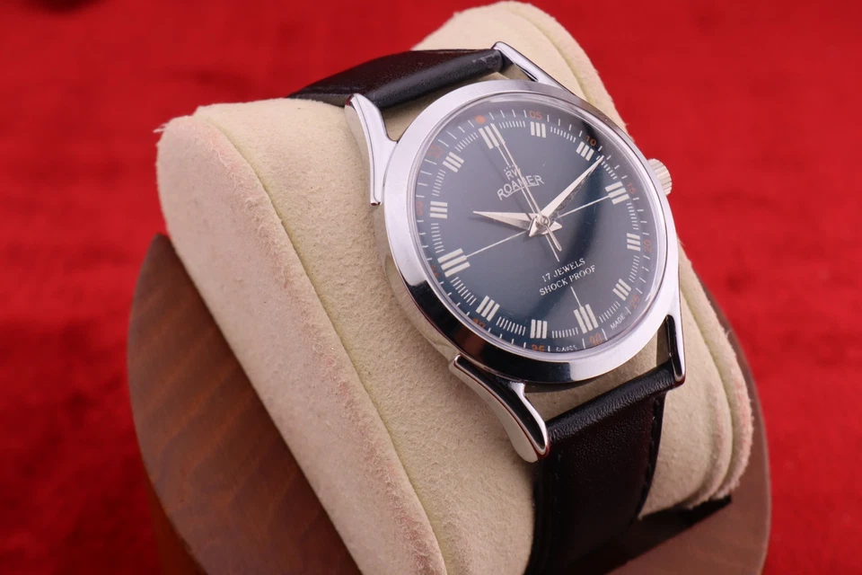 ⌚✨Reloj Pulsera Hombre Swiss Roamer Cuerda Manual 17 Joyas Diseño Clásico Pieza De Colección Foto 2 de 4