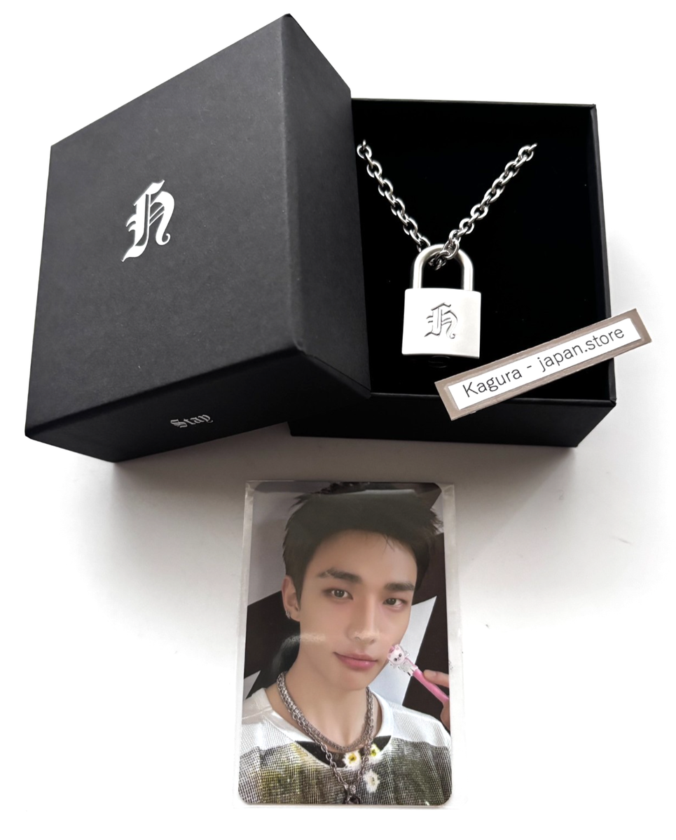 Stray Kids Hyunjin Necklace + Photocard celebrATE JYP Official