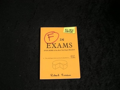 F in Exams Even More of the Best Test Paper Blunders