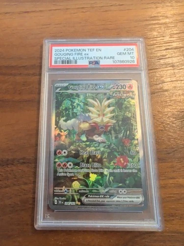 pokemon temporal forces gouging fire ex 204/162 PSA 10