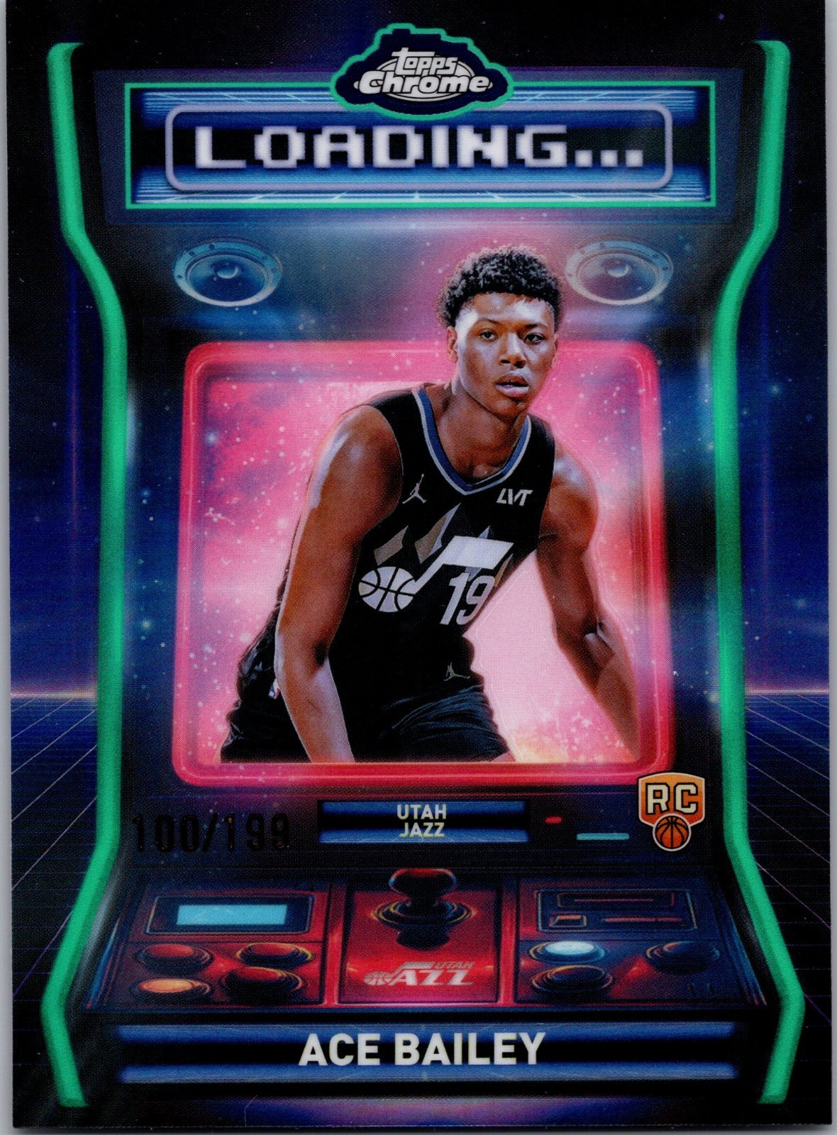 2025 Topps Chrome - Ace Bailey Rookie Aqua Refractor - Loading insert /199