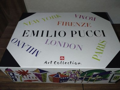 Emilio Pucci Espresso Cup Designer Ceramic Mug Colorful Print Tableware Rare