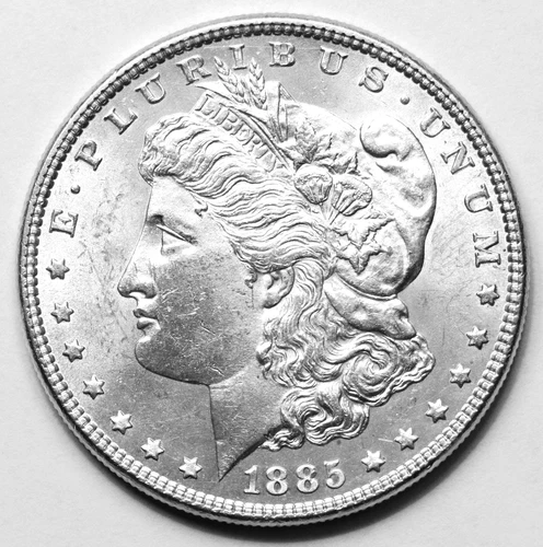1885 Morgan Silver Dollar, 90% Silver, Very Good Condition, Philadelphia Mint