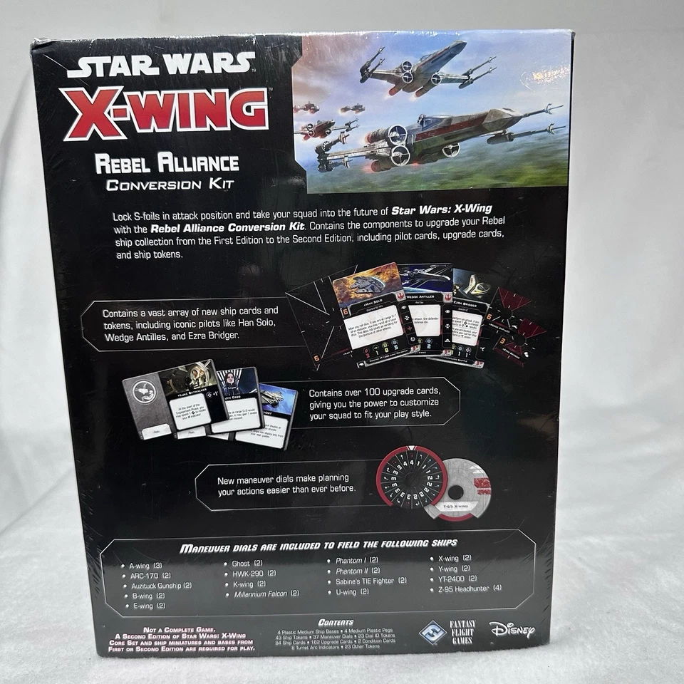 Fantasy Flight Games Star Wars X-Wing Rebellion Board Game Conversion Kit Sealed - Image 3 of 4
