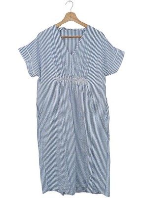 BASIC APPAREL Sommerkleid Damen Kleid Gr. DE 34 blau Casual-Look