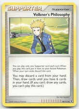 Volkner's Philosophy 98/111 Rising Rivals Pokemon TCG LP