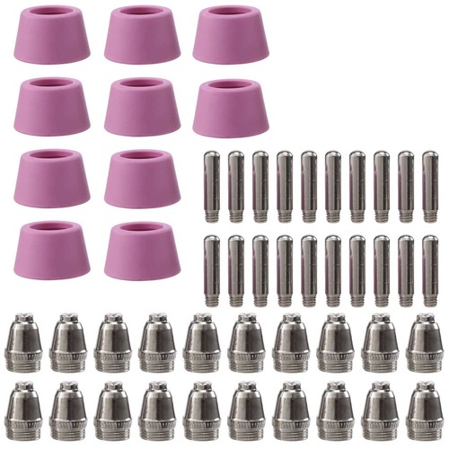 Lot De 50 Consommables Pour Chalumeau Plasma AG60 - Électrodes, Buses, écrous - Compatible Avec De Nombreux Modèles