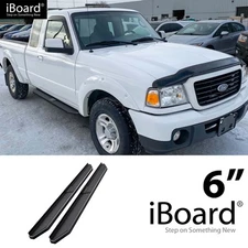 APS Running Board Black 6" Fit Ford Ranger Mazda B Super Cab 2Dr 98-11
