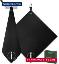 Magnetic Golf Towel, 18" x 18" Waffle Weave Golf Towel with Detachable Clip, Eas