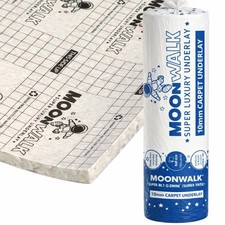Moonwalk 10mm Carpet Underlay PU Foam High Density 95kg Luxury Comfort Branded