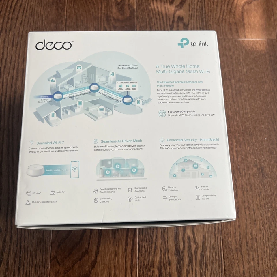 TP-Link Deco BE25 3 Pack | BE5000 Wireless Whole Home Mesh Wi-Fi 7 System - Image 4 of 4