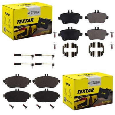TEXTAR BREMSBELÄGE VORNE + HINTEN passend für MERCEDES A/B-KLASSE W176 W246 CLA