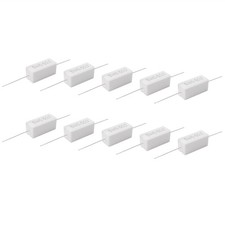 2X(10 Pcs Lead Ceramic Cement Resistor 0.5 Ohm 5W D4F6)5946