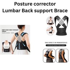 Adjustable Posture Corrector Low Back Support Shoulder Brace Belt For Men Women