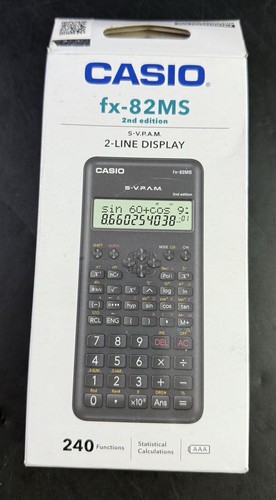 Casio FX-82MS 2nd Edition240 Functions 2-Line Display Scientific Calculator Vk05 - Picture 4 of 5