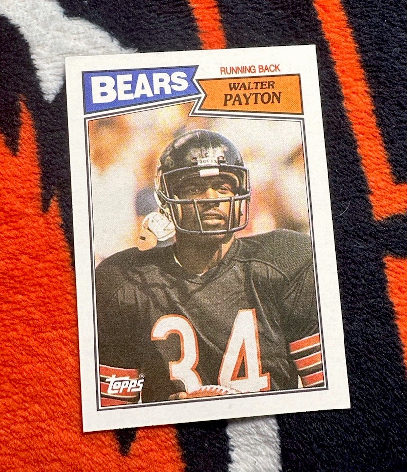 1987 Topps Walter Payton 46 Chicago Bears NM