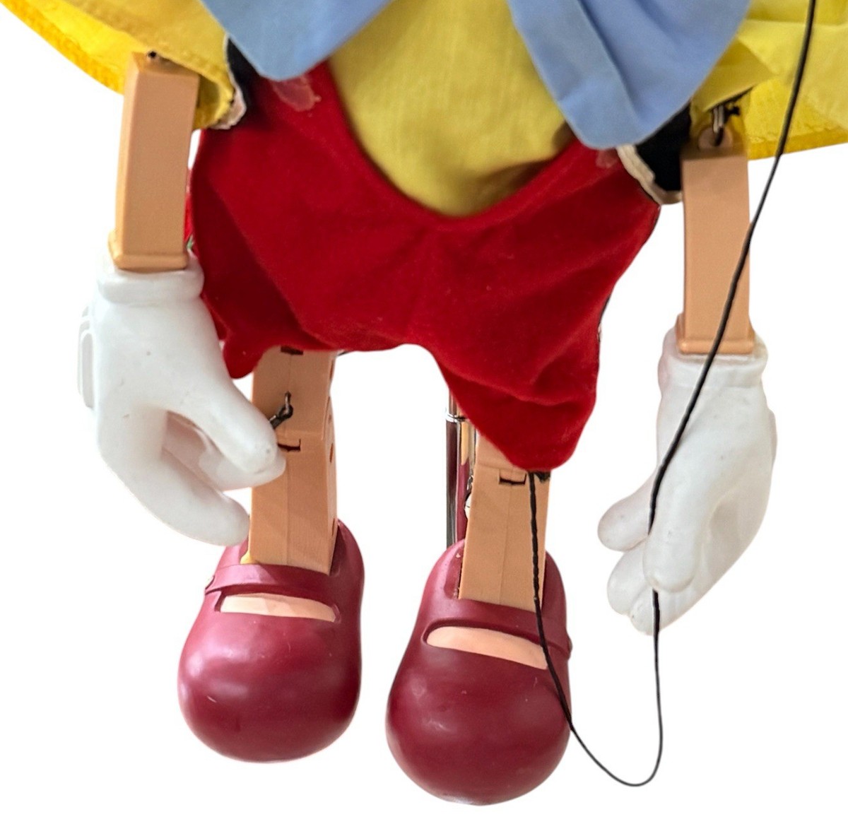 RARE Vintage TELCO Disney Pinocchio Animated Marionette Doll Music
