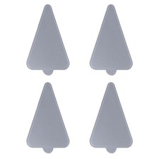100 St&uuml;ck Silber Dreieck Mousse Matten Papierkuchen Servierbasis Einweg Cupcake