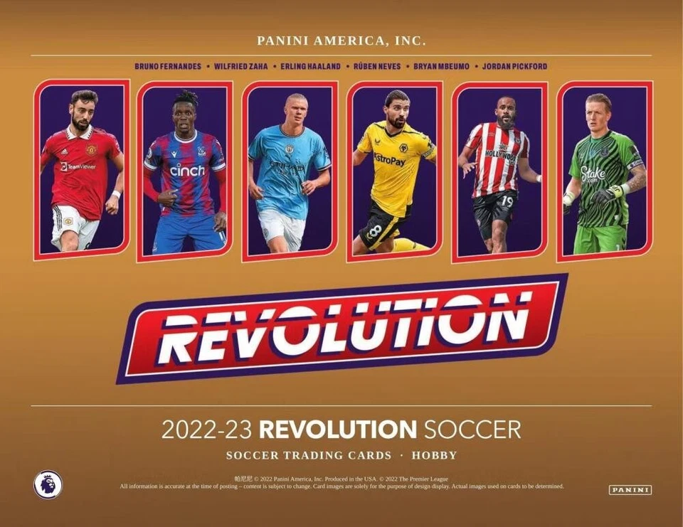 2022-23 PANINI REVOLUTION PREMIER LEAGUE EPL SOCCER FACTORY SEALED HOBBY BOX  - Image 2 of 4