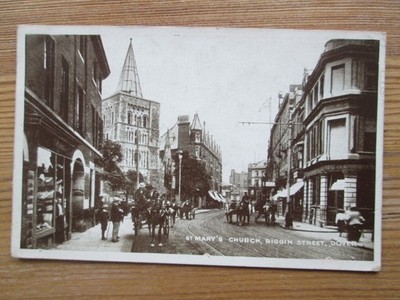 Postkarte Marienkirche. Biggin Street, Dover (veröffentlicht 1918)