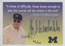 2005 TK Legacy Michigan Wolverines Quote /100 Bo Schembechler #Q2 Auto