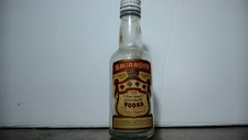 Vintage Mini Smirnoff Vodka Bottle 4.5" Collectible - EMPTY