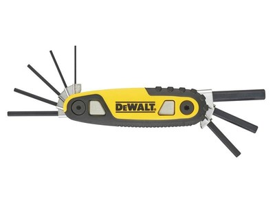 Dewalt - Metric Folding / Locking Hex Key Set, 8 Piece