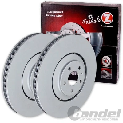 2 Disques de Frein ZIMMERMANN 390 mm Avant Gauche Droite Porsche Cayenne - Photo 1/4