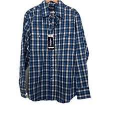 Wrangler western shirt pearl snap long sleeve.